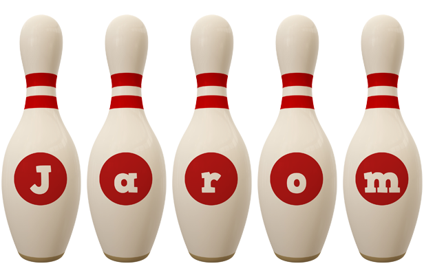 Jarom bowling-pin logo