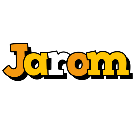 Jarom cartoon logo