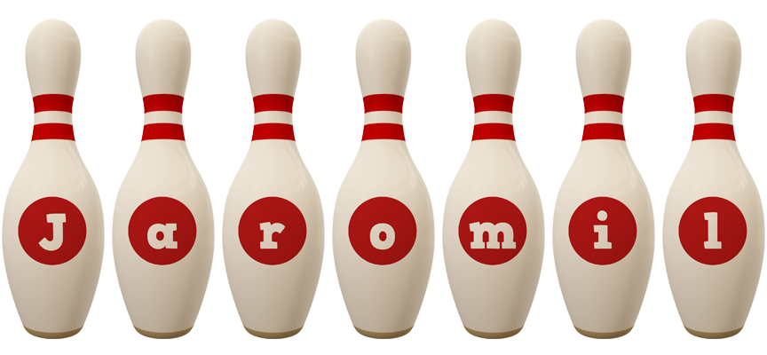 Jaromil bowling-pin logo