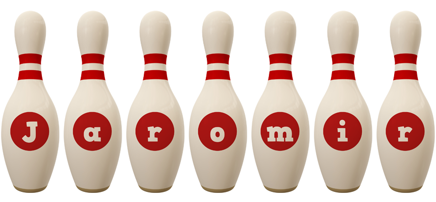 Jaromir bowling-pin logo