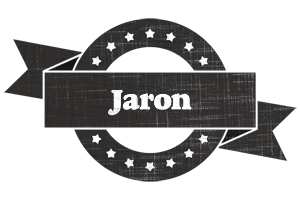 Jaron grunge logo