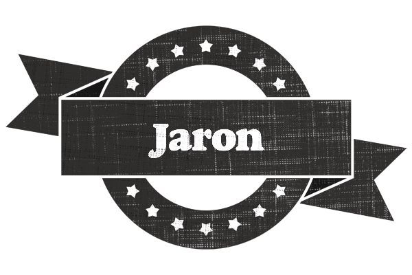 Jaron grunge logo