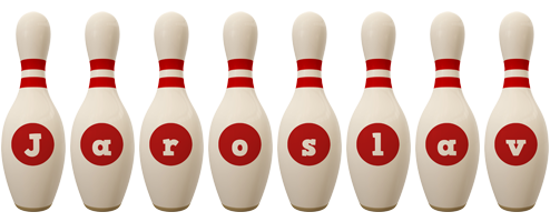 Jaroslav bowling-pin logo