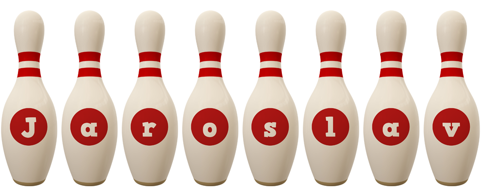 Jaroslav bowling-pin logo