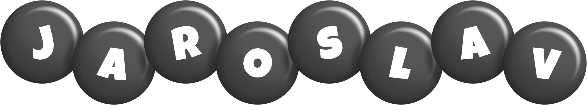 Jaroslav candy-black logo