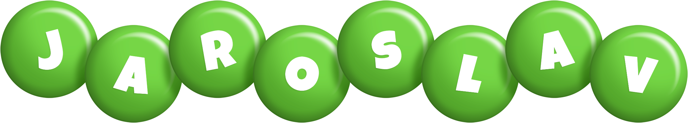 Jaroslav candy-green logo