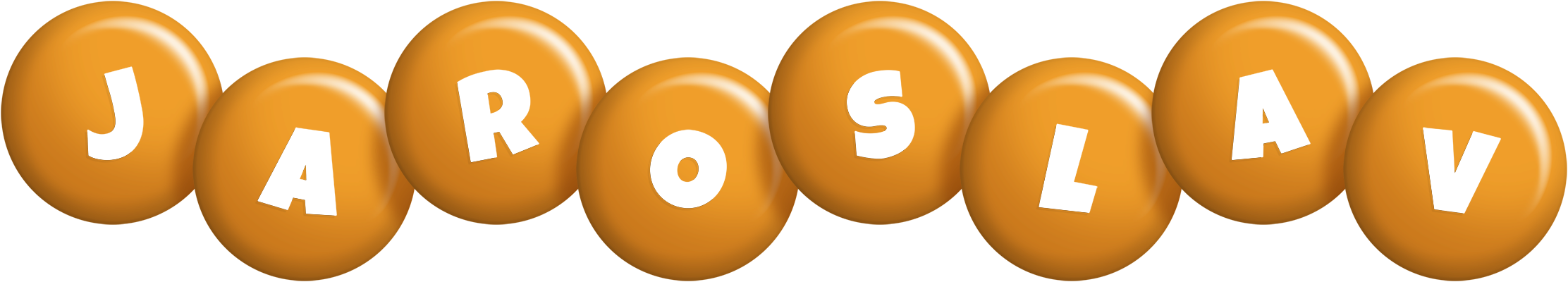 Jaroslav candy-orange logo