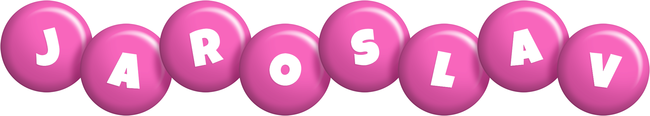 Jaroslav candy-pink logo