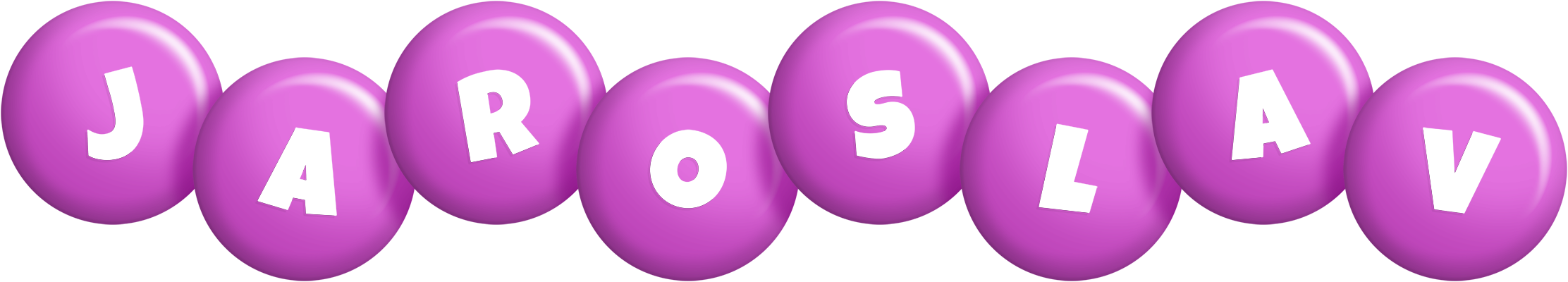 Jaroslav candy-purple logo