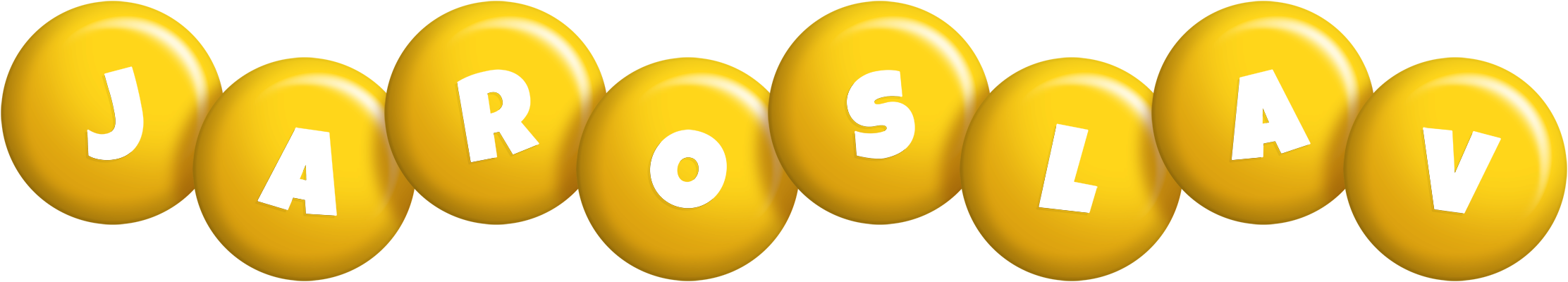 Jaroslav candy-yellow logo