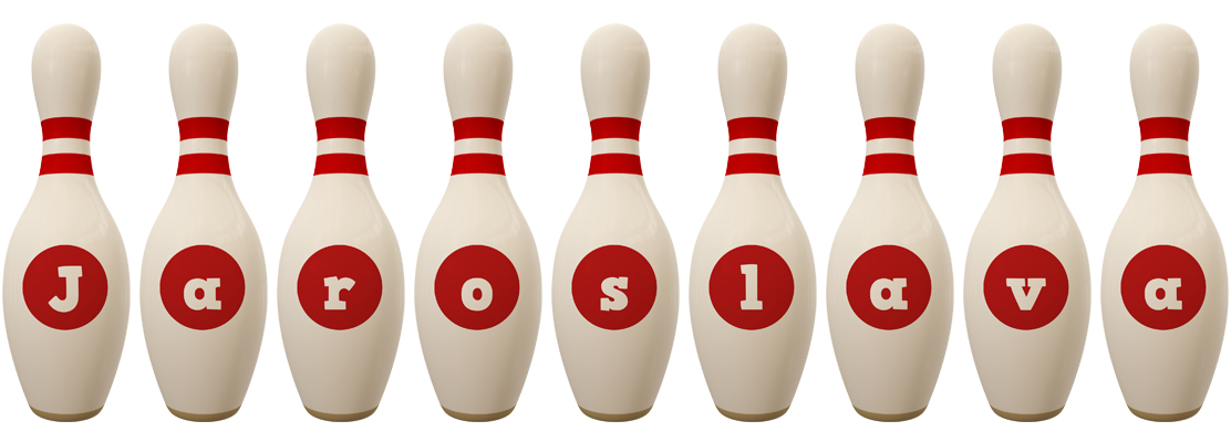 Jaroslava bowling-pin logo