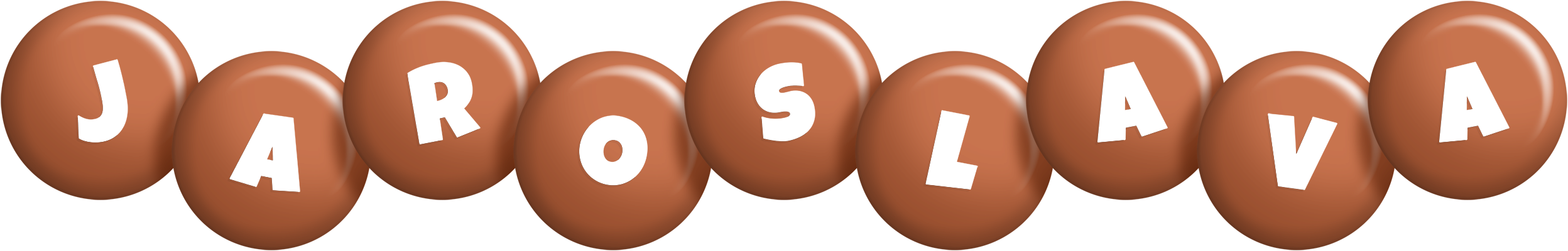 Jaroslava candy-brown logo