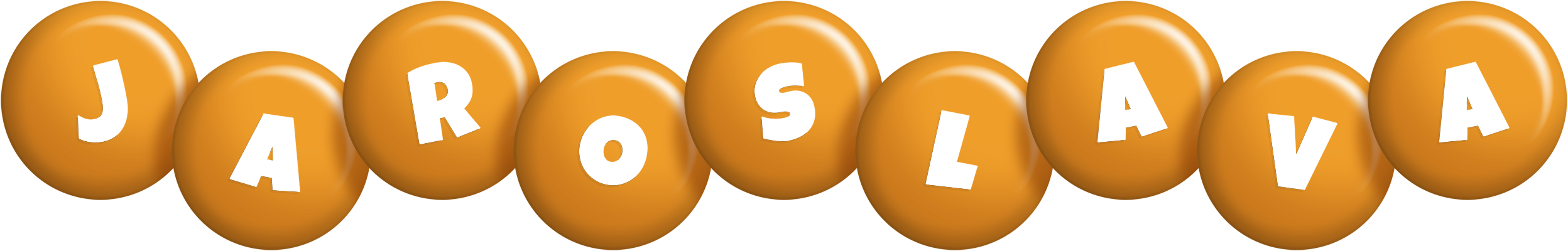 Jaroslava candy-orange logo