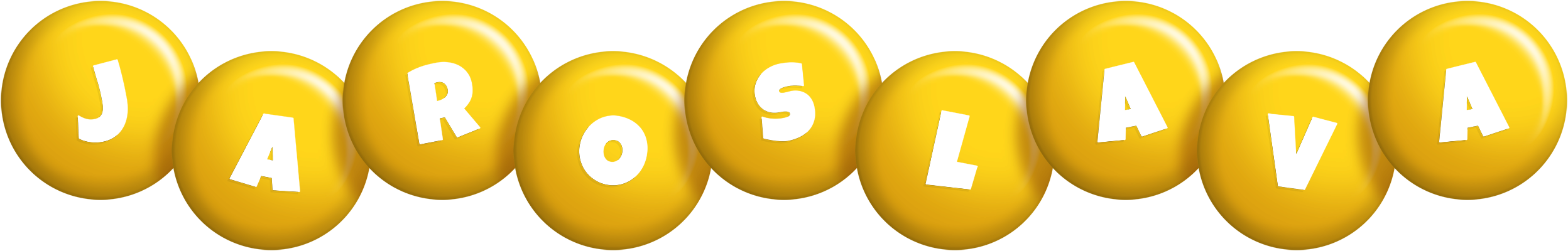 Jaroslava candy-yellow logo