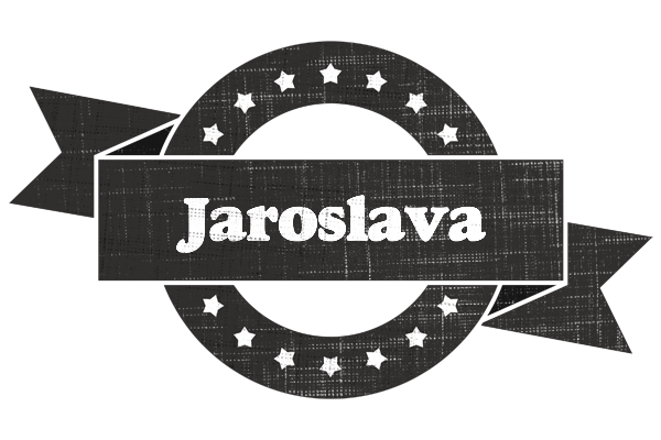 Jaroslava grunge logo