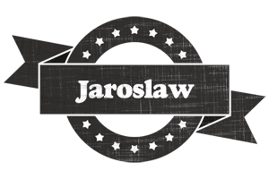 Jaroslaw grunge logo