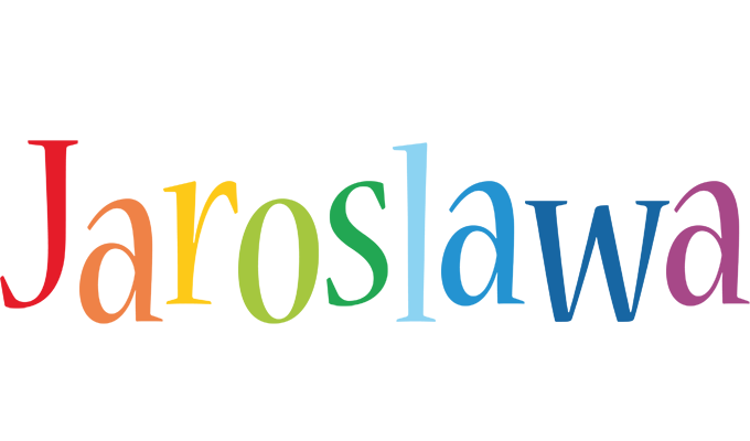 Jaroslawa birthday logo