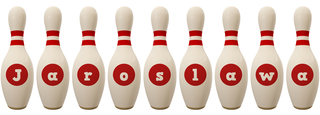 Jaroslawa bowling-pin logo