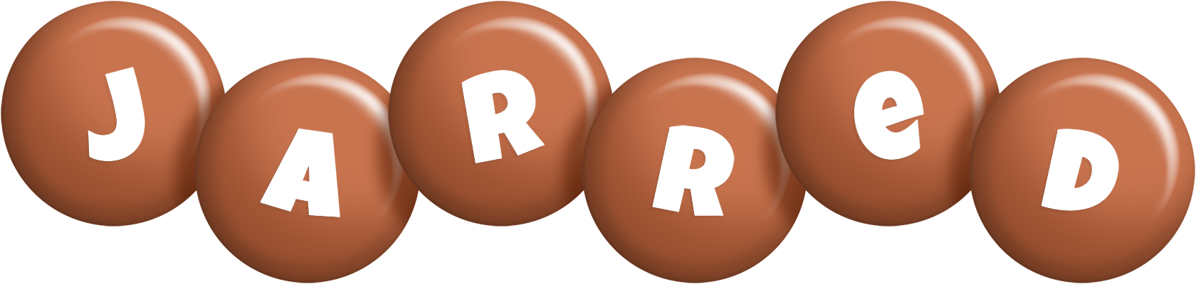 Jarred candy-brown logo