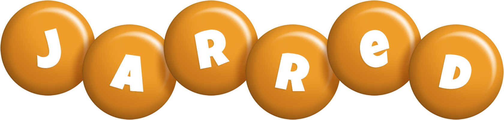 Jarred candy-orange logo