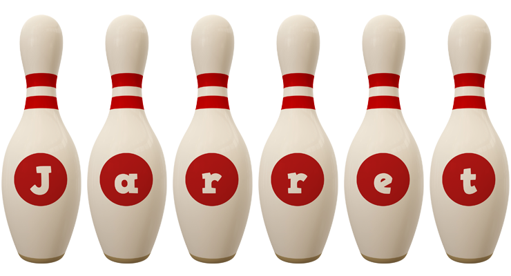 Jarret bowling-pin logo