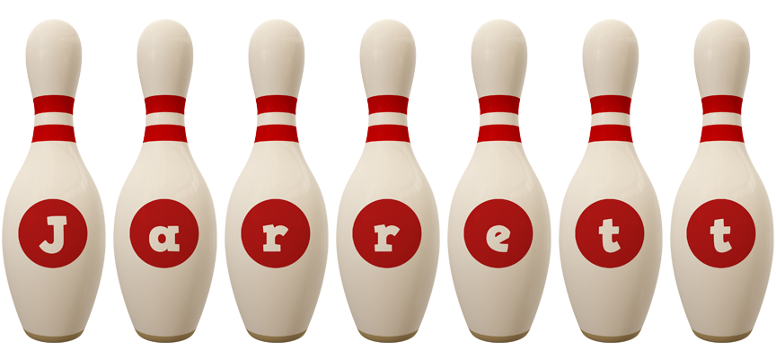 Jarrett bowling-pin logo