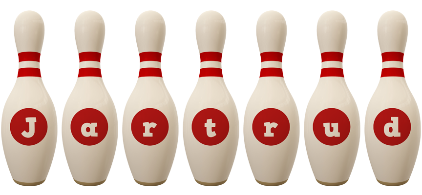 Jartrud bowling-pin logo
