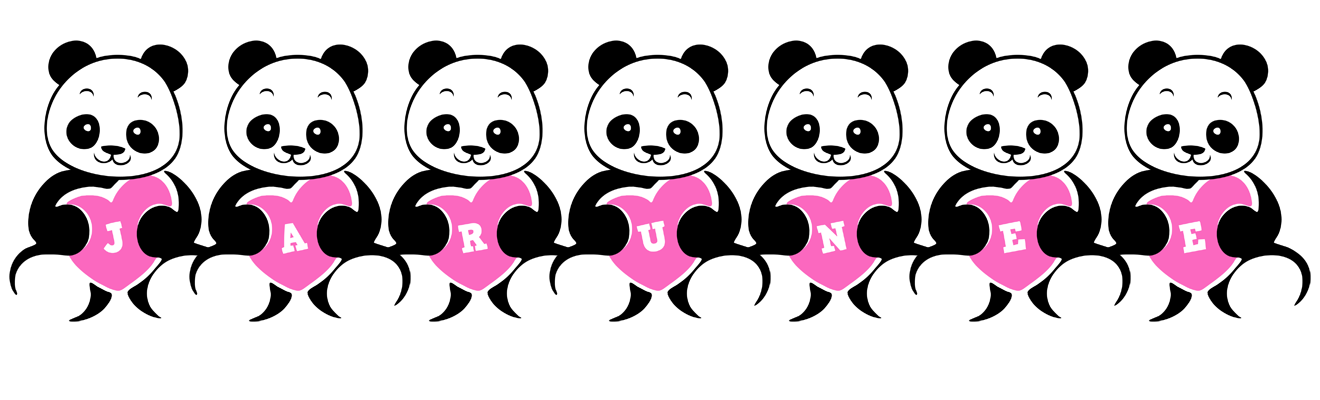 Jarunee love-panda logo