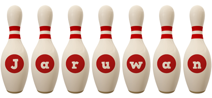 Jaruwan bowling-pin logo