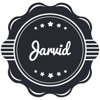 Jarvid badge logo