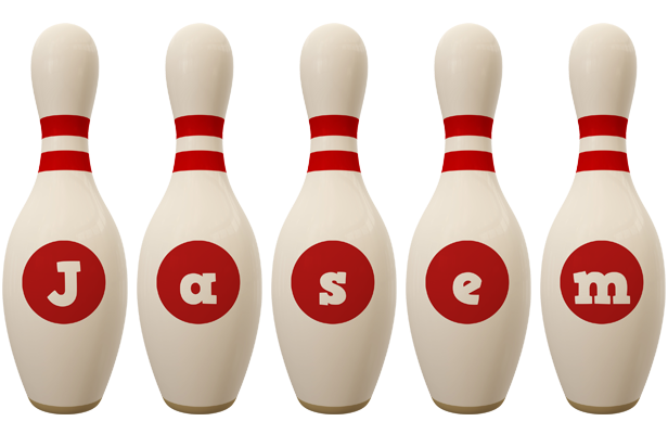 Jasem bowling-pin logo