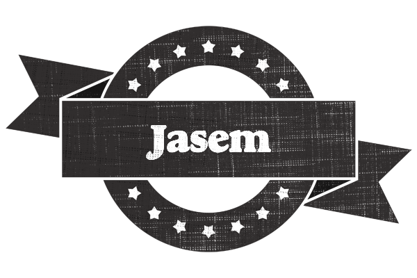 Jasem grunge logo