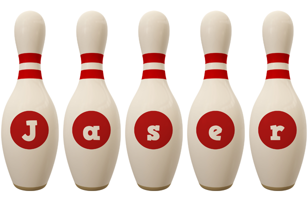 Jaser bowling-pin logo