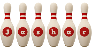 Jashar bowling-pin logo