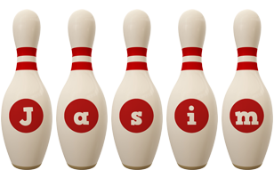 Jasim bowling-pin logo