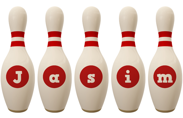 Jasim bowling-pin logo