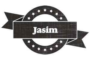 Jasim grunge logo