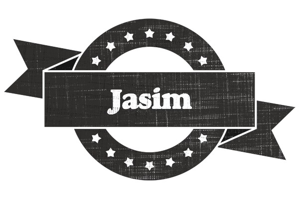 Jasim grunge logo