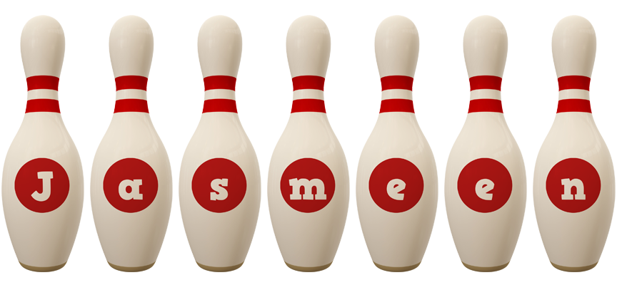 Jasmeen bowling-pin logo