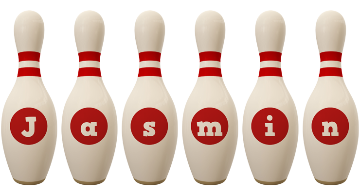 Jasmin bowling-pin logo