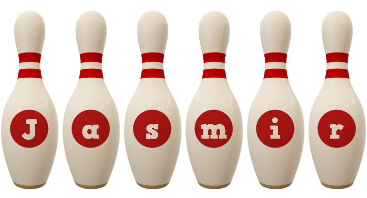 Jasmir bowling-pin logo