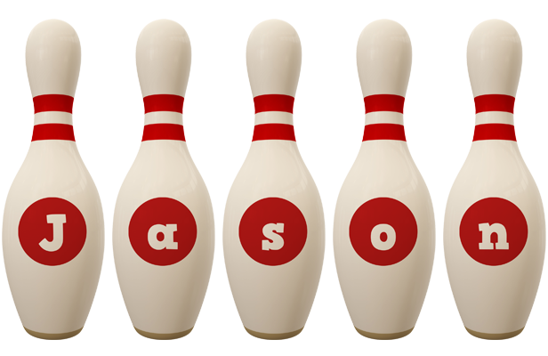 Jason bowling-pin logo