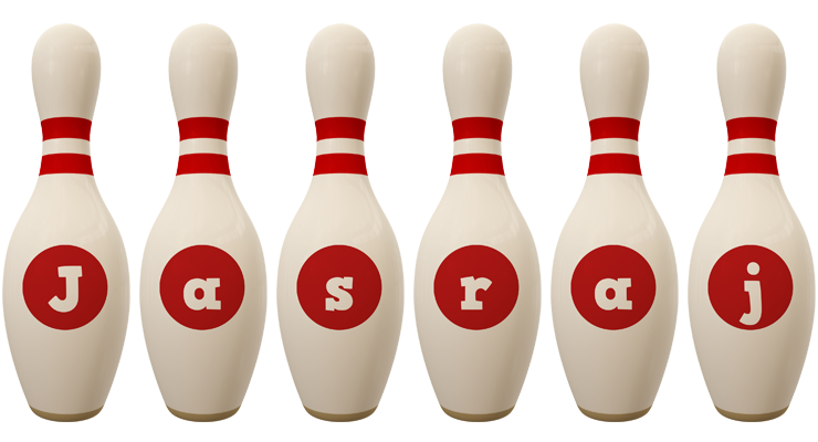 Jasraj bowling-pin logo
