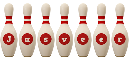 Jasveer bowling-pin logo