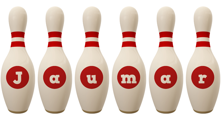 Jaumar bowling-pin logo