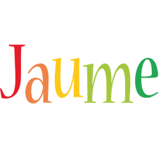 Jaume birthday logo