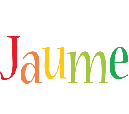Jaume birthday logo