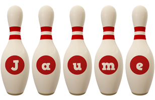 Jaume bowling-pin logo