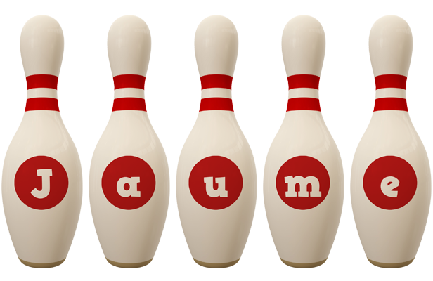 Jaume bowling-pin logo