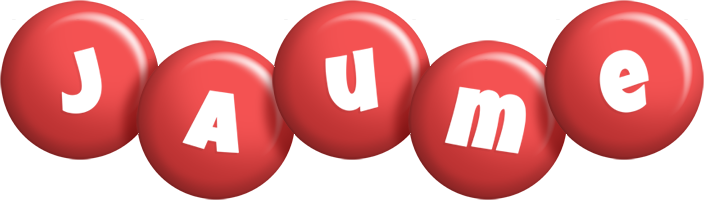 Jaume candy-red logo